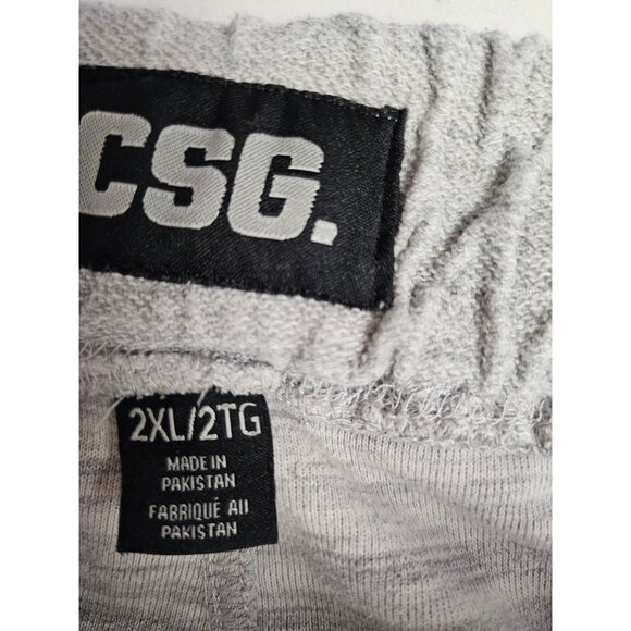 CSG basketball shorts size 2XL Gray pockets drawstring waist - Picture 6 of 9